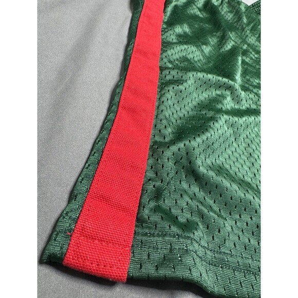 Lucky Dog Champion Seattle Sonics Style Shorts Men's Small Green Mesh Red Stripe - Picture 7 of 11